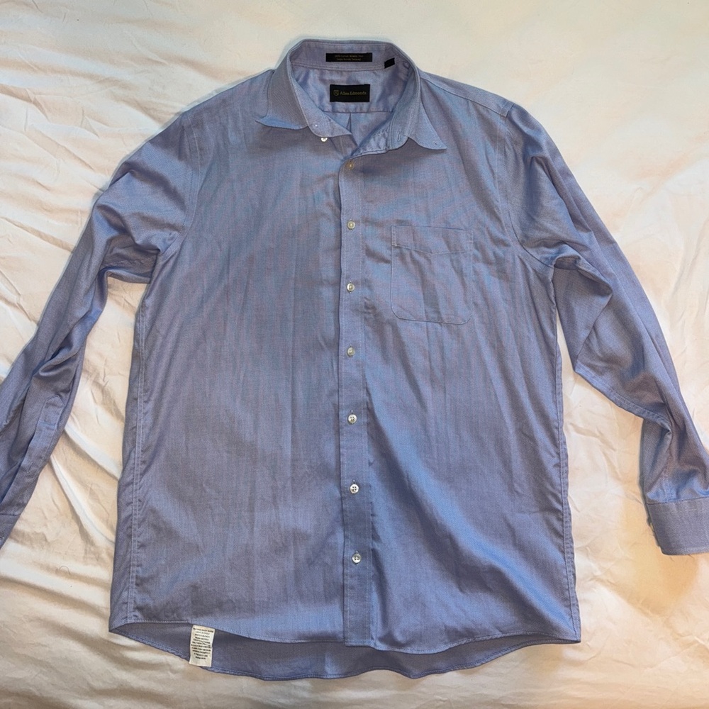 Men's Blue Allen Edmonds Dress Shirt